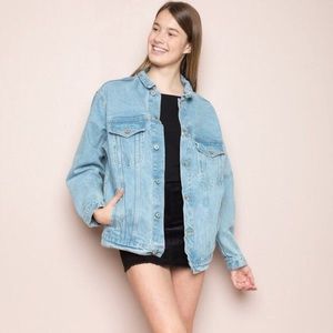 Brandy “Kelly” oversized blue denim jacket